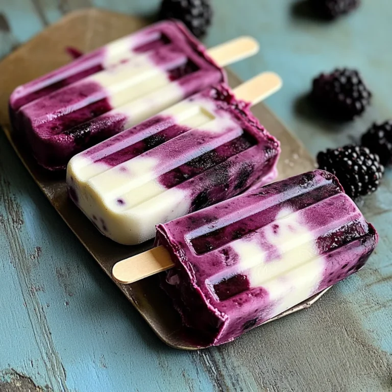 Blackberry Lime Cheesecake Popsicles