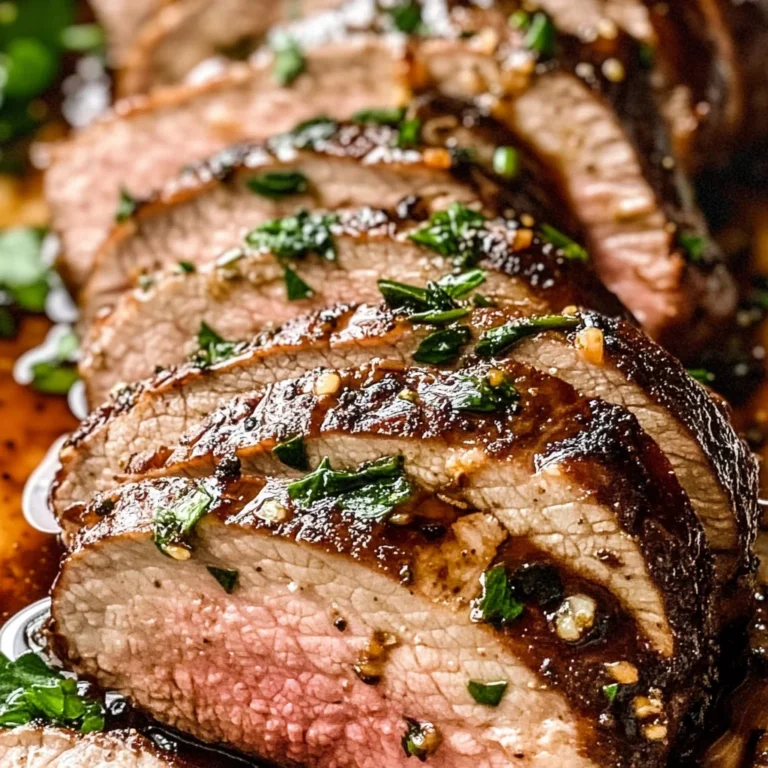 Garlic Balsamic Crusted beef Tenderloin
