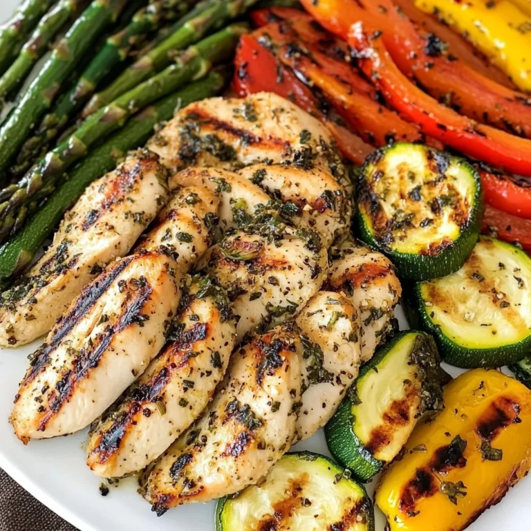 Grilled Garlic and Herb Chicken and Veggies