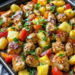 Hawaiian Chicken Sheet Pan Meal (Whole30, Paleo, Low Carb)