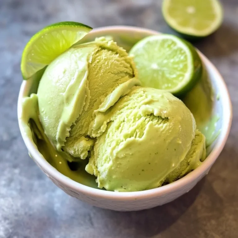 Key Lime Avocado Vegan Ice Cream