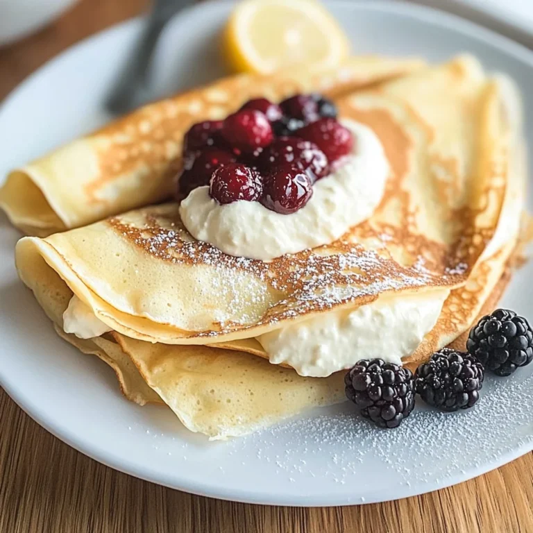 Lemon Ricotta Crepes