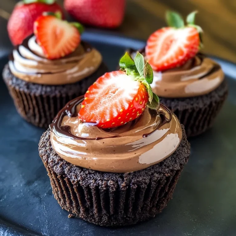 No Bake Mini Chocolate Cheesecakes