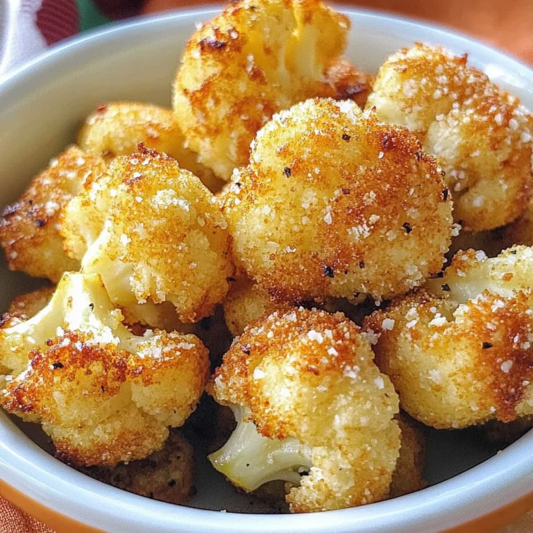 Parmesan Cauliflower Bites - Just 5 Ingredients