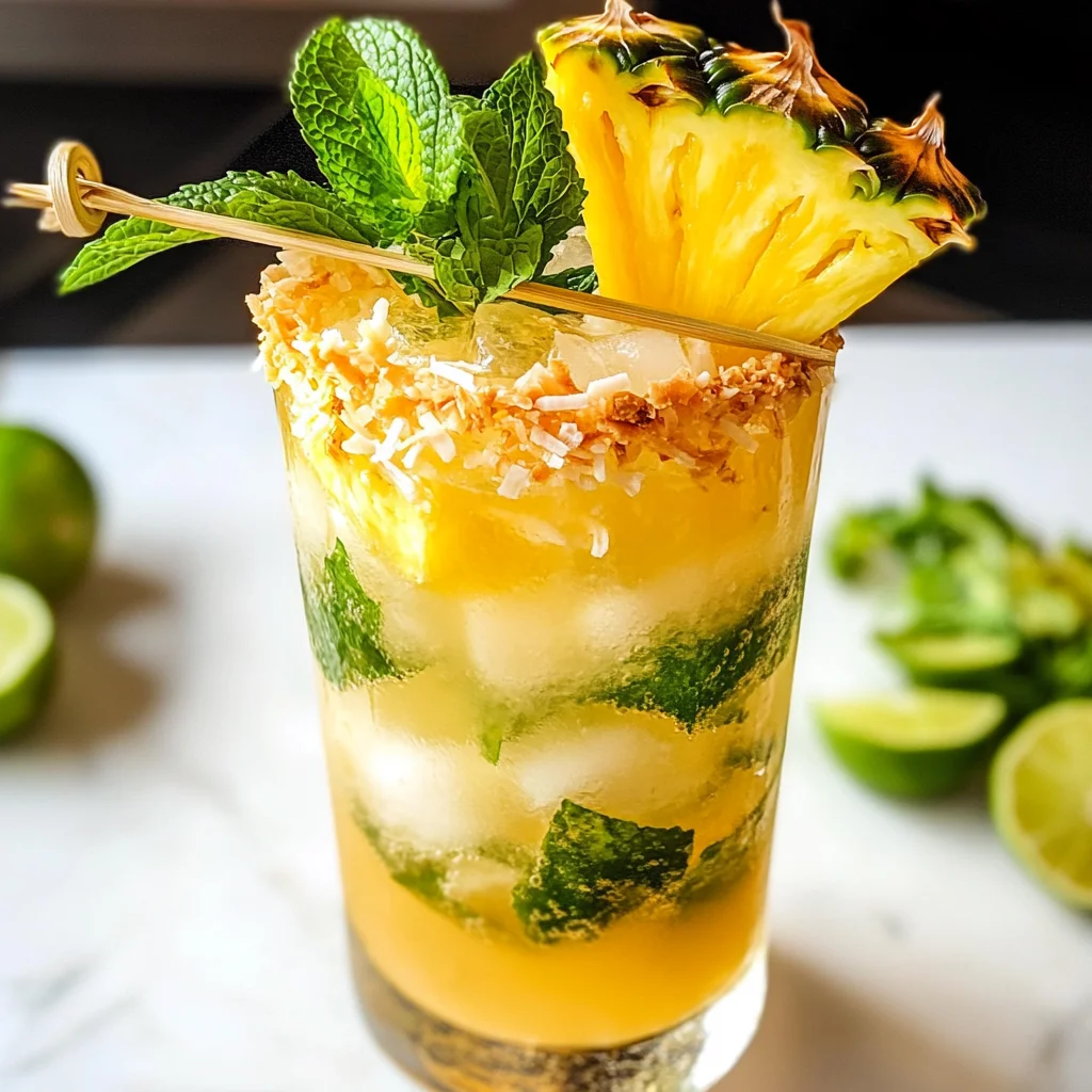 Pineapple Coconut Mojito Recipe