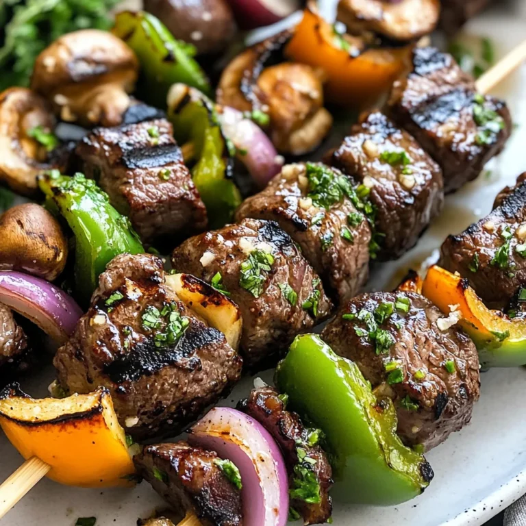 Steak Kabobs with Garlic Butter