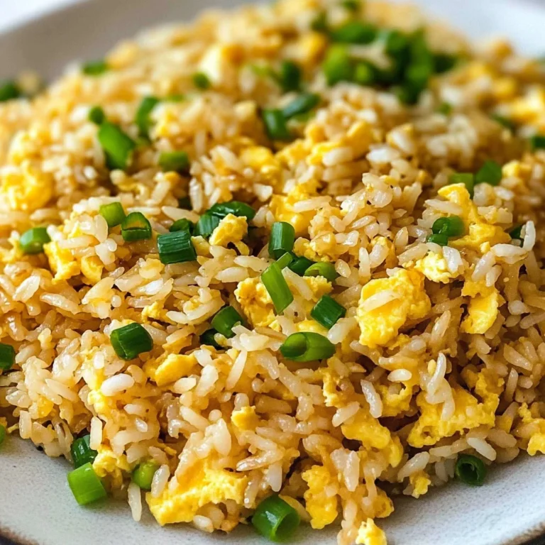 10 min. Easy Egg Fried Rice (only 6 ingredients!)