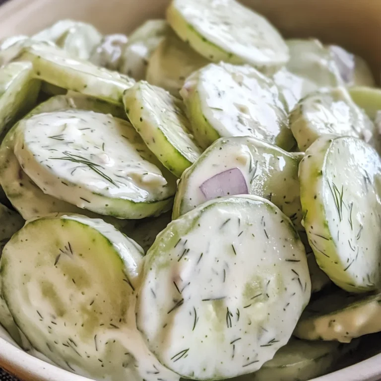 Creamy Cucumber Salad
