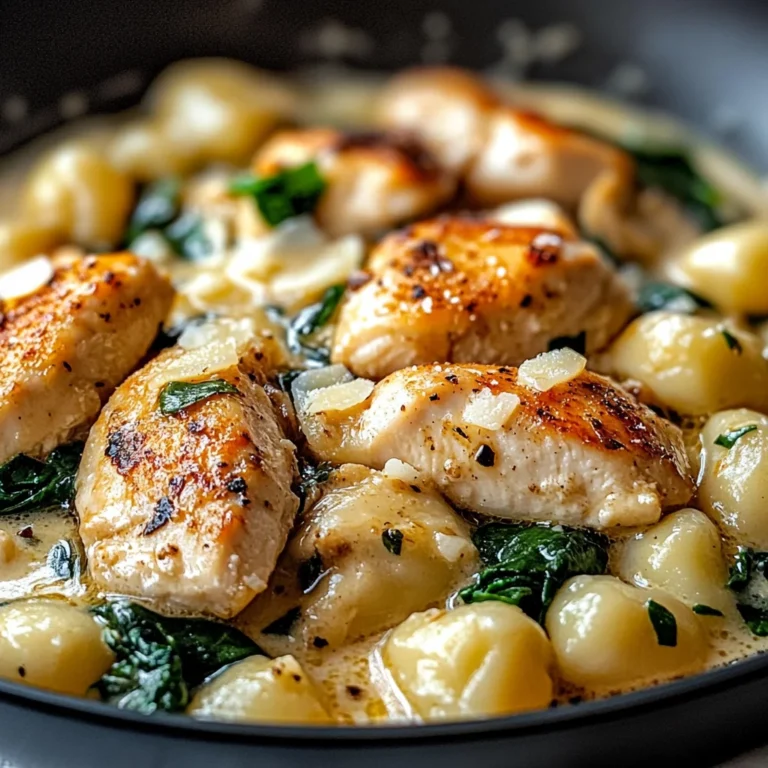 Creamy Garlic Chicken Gnocchi Skillet