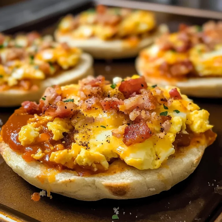 English Muffin Breakfast Pizzas