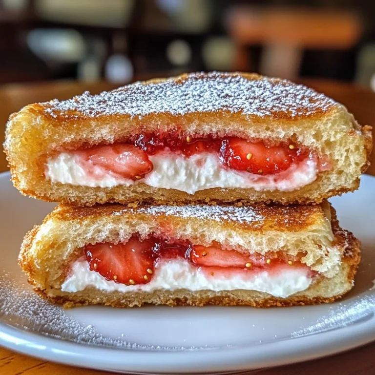 Fried Strawberry Cheesecake Sandwiches