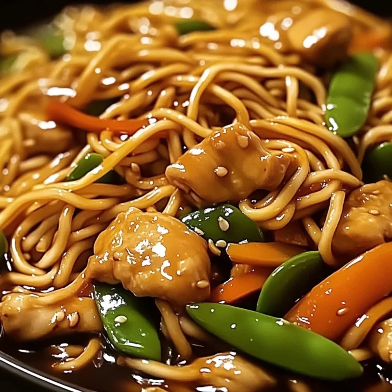 Garlic Chicken Lo Mein