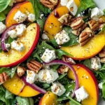 Simple Peach Feta Salad